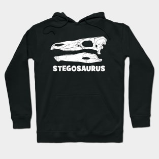 Stegosaurus fossil skull Hoodie